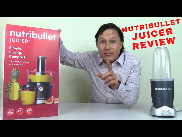 NutriBullet Juicer Pro Centrifugal Juicer Machine for Fruit, Vegetables,  and Food Prep, 27 Ounces/1.5 Liters, 1000 Watts, Silver, NBJ50200 