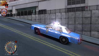 GTA IV - LCPDFR 1.1🚔 - LCPD/NYPD - 1980 - 1990&#39;S Patrol - Large Disturbance - 4K