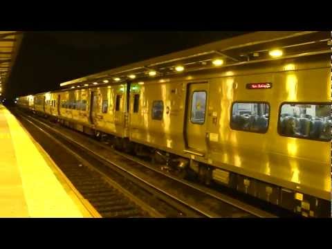 MTA LIRR: Bombardier M-7 LIRR Trains at Woodside Station