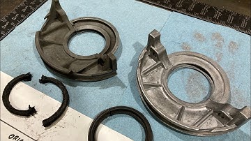 Kaiser Supersonic 226 rope seal vs. neoprene lip seal for rear crankshaft main Jeep Willys Hurricane