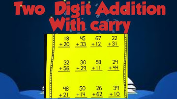 2 Digit Addition Worksheet | 1st 2nd Grade Math ✅💯 #maths #education #mathematics #addition #math