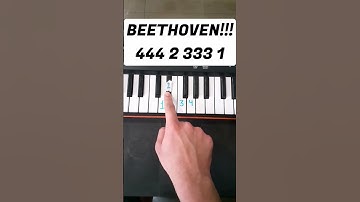 Thumbnail of Beethoven (easy piano tutorial)