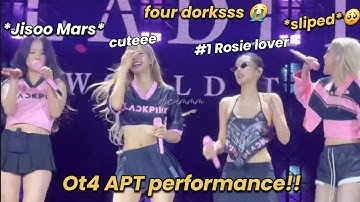 All of Blackpink joined Rosé to  perform APT! (Toronto Deadline World tour)