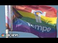 Pride flag set on fire outside of Tempe, Arizona, city hall