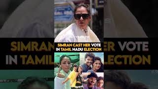 #Simran Vote #TamilNadu Elections #Rajinikanth #ThalapathyVijay #AjithKumar #PawanKalyan #Suriya