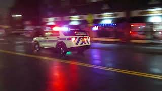 Port Chester PD unit,  77M2, & 77A4 arriving at a medical call 3-2-24