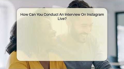How Can You Conduct An Interview On Instagram Live? - Everyday-Networking