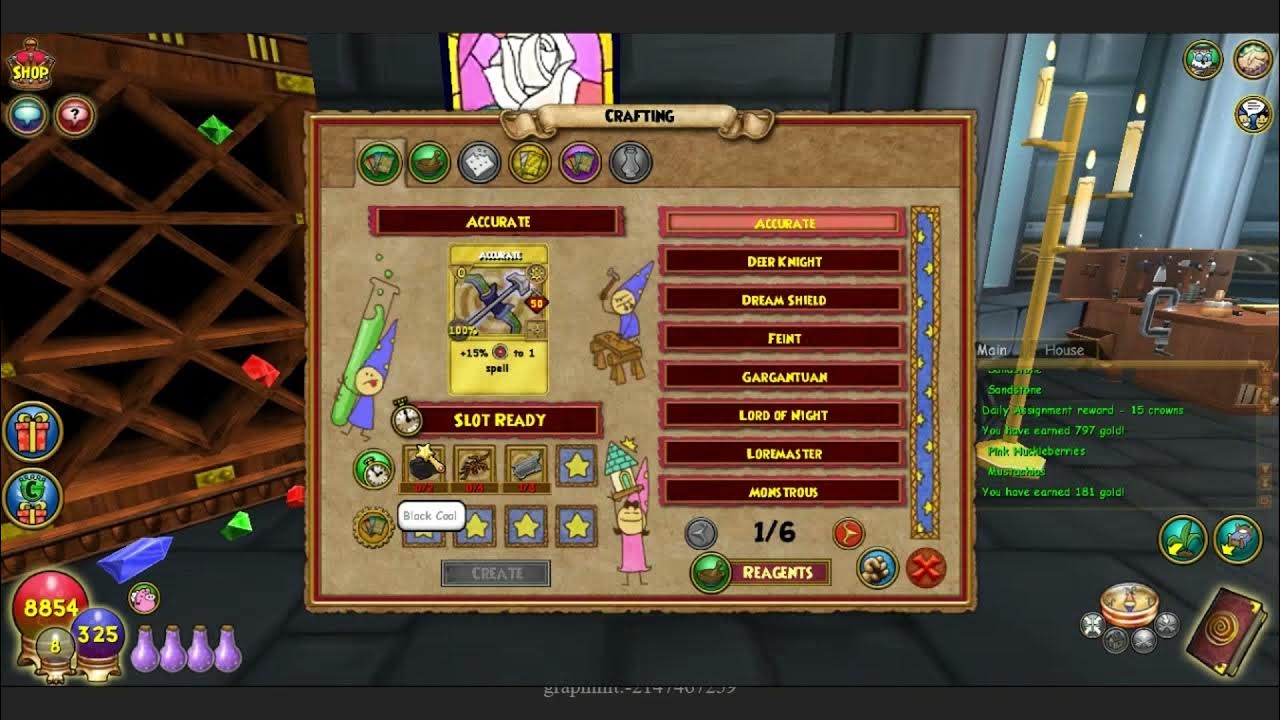 Wizard101 Crafting Transmute Acorn YouTube