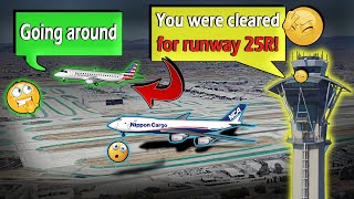 Pilots Line Up TO LAND ON THE WRONG RUNWAY | Close Call on Go Around