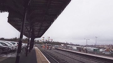 Class 66 passing through Worcester Shrub Hill station