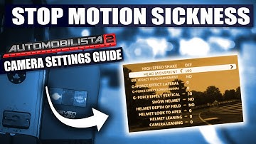 Automobilista 2 Camera Settings Guide for Reducing Motion Sickness !