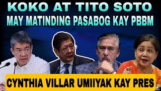 Cynthia Villar Umiiyak Na Kay Pbbm O Sen At Koko May Binulgar Tungkol Kay Pbbm