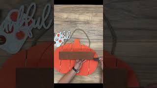 DIY Paper-Decorated Pumpkin Pallet