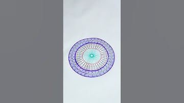 Geometric Magic: Hypnotic Shaped Spirograph #satisfyling #spirograph #asmr #art #viral #shorts