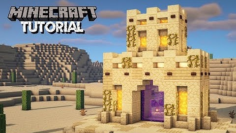 Minecraft | How to build a Desert Nether Portal | Tutorial