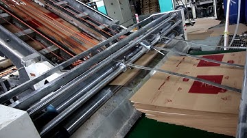 high speed flute laminating machine with pile turner stacker