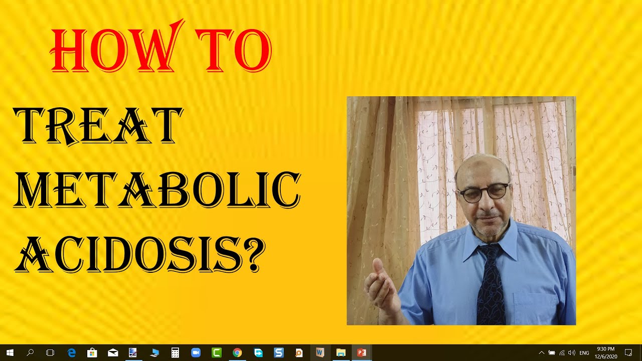 How to treat metabolic acidosis?