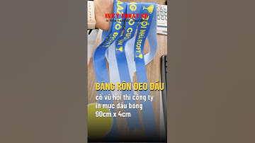 Làm băng rôn đeo đầu cổ vũ hội thi công ty - In Kỹ Thuật Số Since 2006