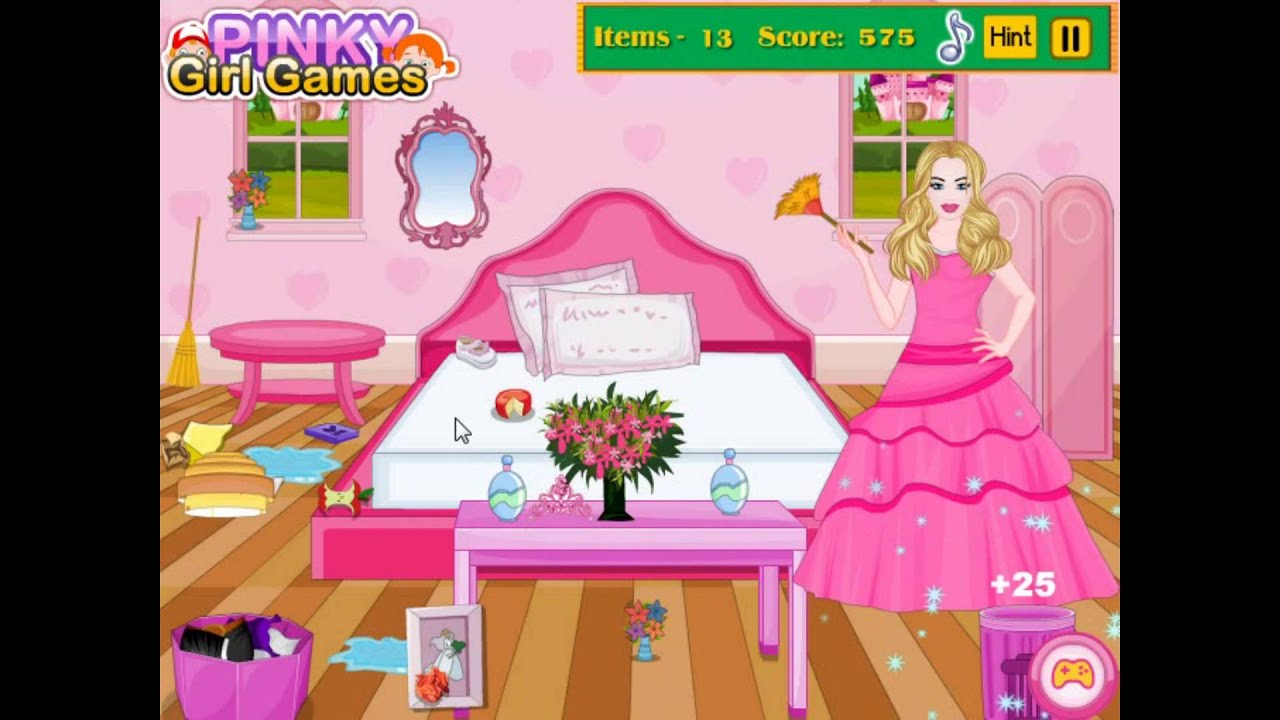  Barbie  Games  HD Barbie  Princess  Room  Cleaning YouTube