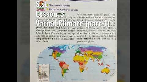 Class-5, S.st(Lesson-3) Varied Climate, part-1