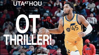 Clutch buckets late — TIGHT WIN in Houston!!! | UTAH JAZZ