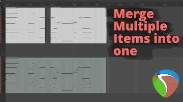 Reaper - Merge / Glue MIDI and Audio Items