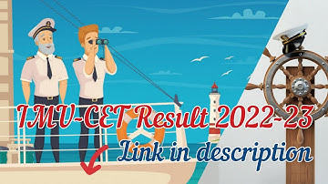IMU-CET Result 2022-23 Out ! link in description | Watch how to download Rank List #imucet #like