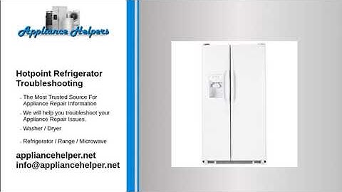 Hotpoint Refrigerator Troubleshooting