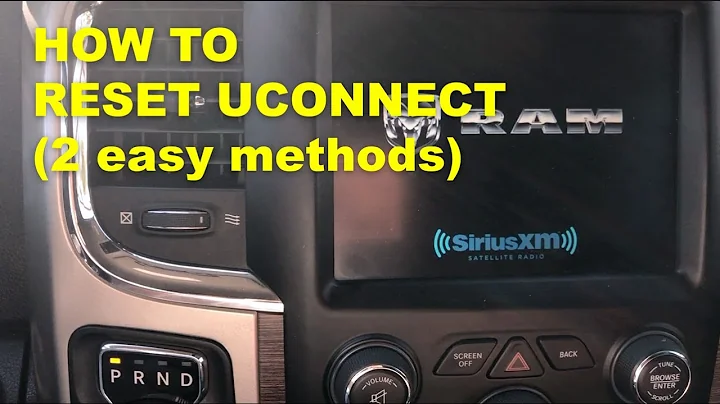 Reset Uconnect : Soft Reset Uconnect - Dodge RAM Chrysler Fiat