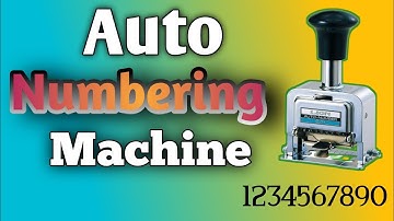 How to Work automatic numbering machine /auto numeric machine setup