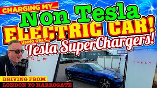 Driving my NON TESLA ELECTRIC CAR from LONDON to HARROGATE using ONLY the TESLA Supercharger NETWORK by The MacMaster 39,708 views 11 days ago 1 hour, 40 minutes