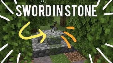 ✔Minecraft PE: Sword In Stone Tutorial