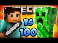 Minecraft MOB BATTLE (1 VS 100) - LIVE w/ Ali-A #1! - (Minecraft Mob Arena Fight)