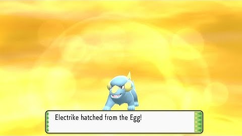 Shiny Electrike from Masuda Method after 202 eggs in BDSP!