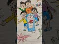 drawing by vanshika Gupta and vaishnavi doramon drawing