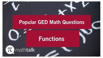 Most Popular GED Math Questions - Functions