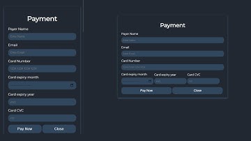 How to make a form. payment page using only html and css.