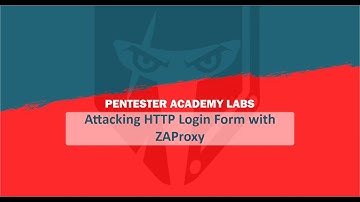 [Attack-Defense] Attacking HTTP Login Form with ZAProxy