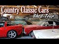 Shed Tour at Country Classic Cars in Staunton, IL