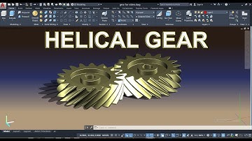 HELICAL TANDWIEL: AUTOCAD ONTWERP in het Engels