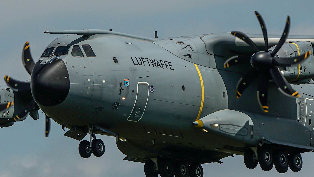 [4K] Air Transport Wing 62 "Wunstorf" I Eurofighter, C-130, A400M & More  I Landing & Takeoff