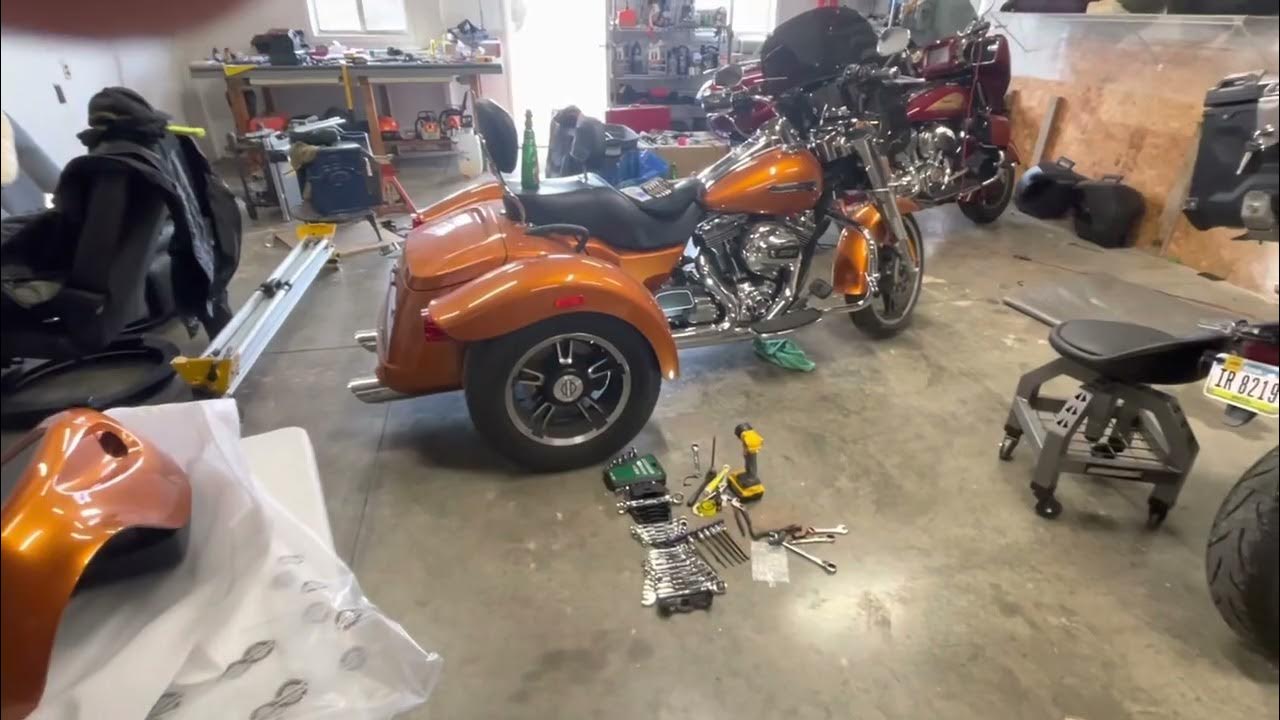 Install lower fairing Harley freewheeler trike YouTube