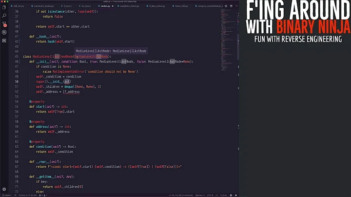 [E31] F’ing Around with Binary Ninja: Writing a Decompiler!