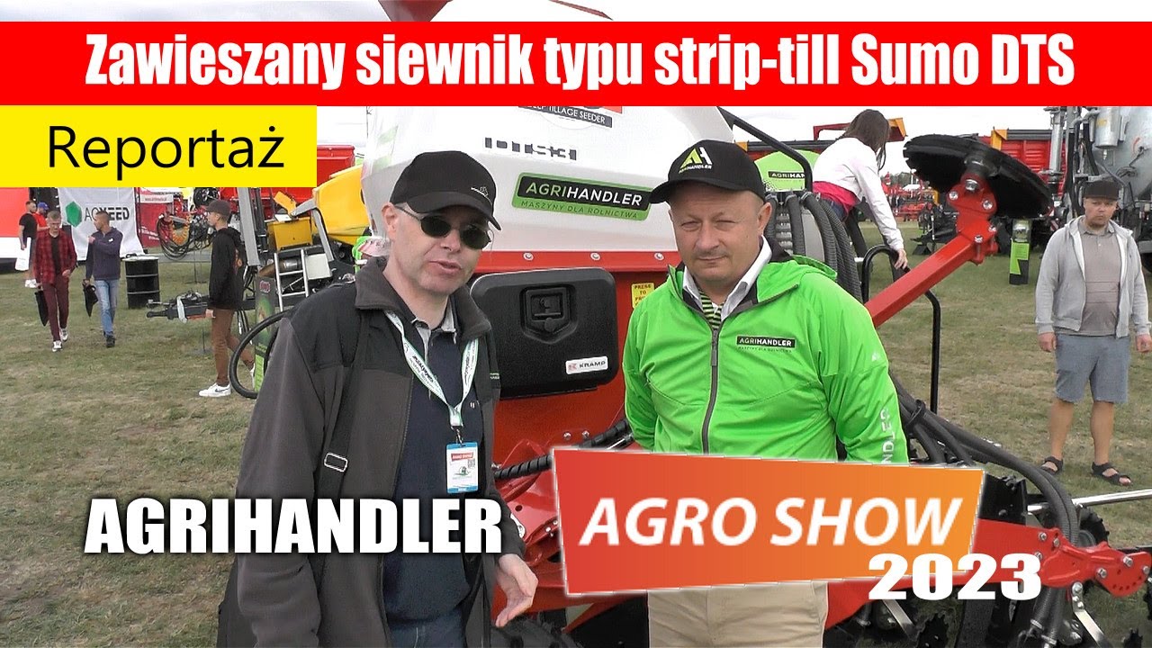 maxresdefault Zawieszany siewnik Sumo DTS do uprawy pasowej   Agrihandler na Agro Show 2023