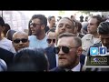Floyd Mayweather  and Conor McGregor Hit The Strip For Fight Week