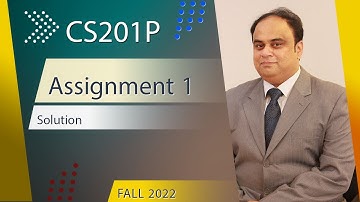CS201 (Practical) Assignment 1 Fall 2022 Solution