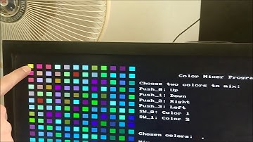 Color Mixer and Nios II processor on DE2-115