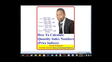 4-How To Calculate Quantity Index Numbers (Price Indices)