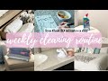 Easy Weekly Cleaning Routine | Whole House Clean with Me! | This and Nat