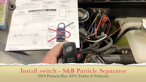 How to wire a switch for S&B Particle Separator